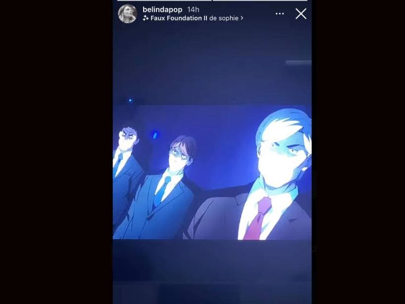 Belinda presume que está viendo One Punch-Man
<br>