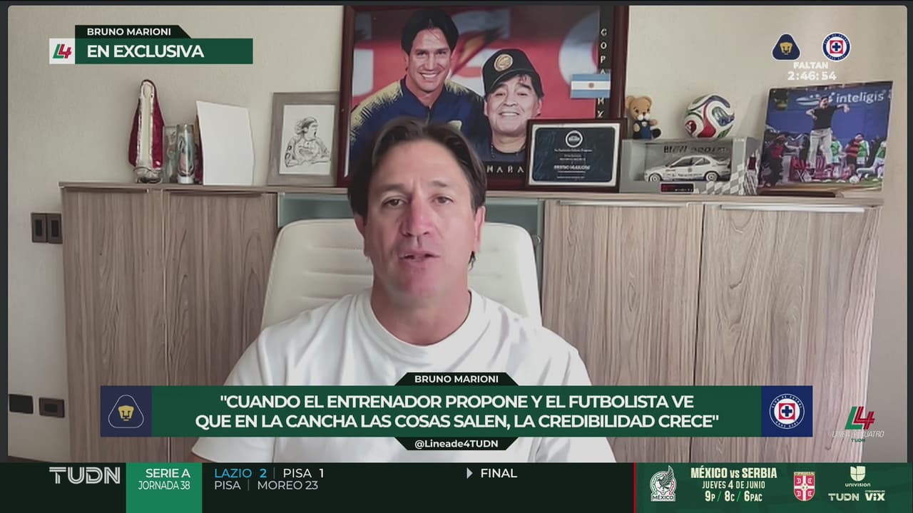 Marioni defiende a Pumas y quiere verlos campeón