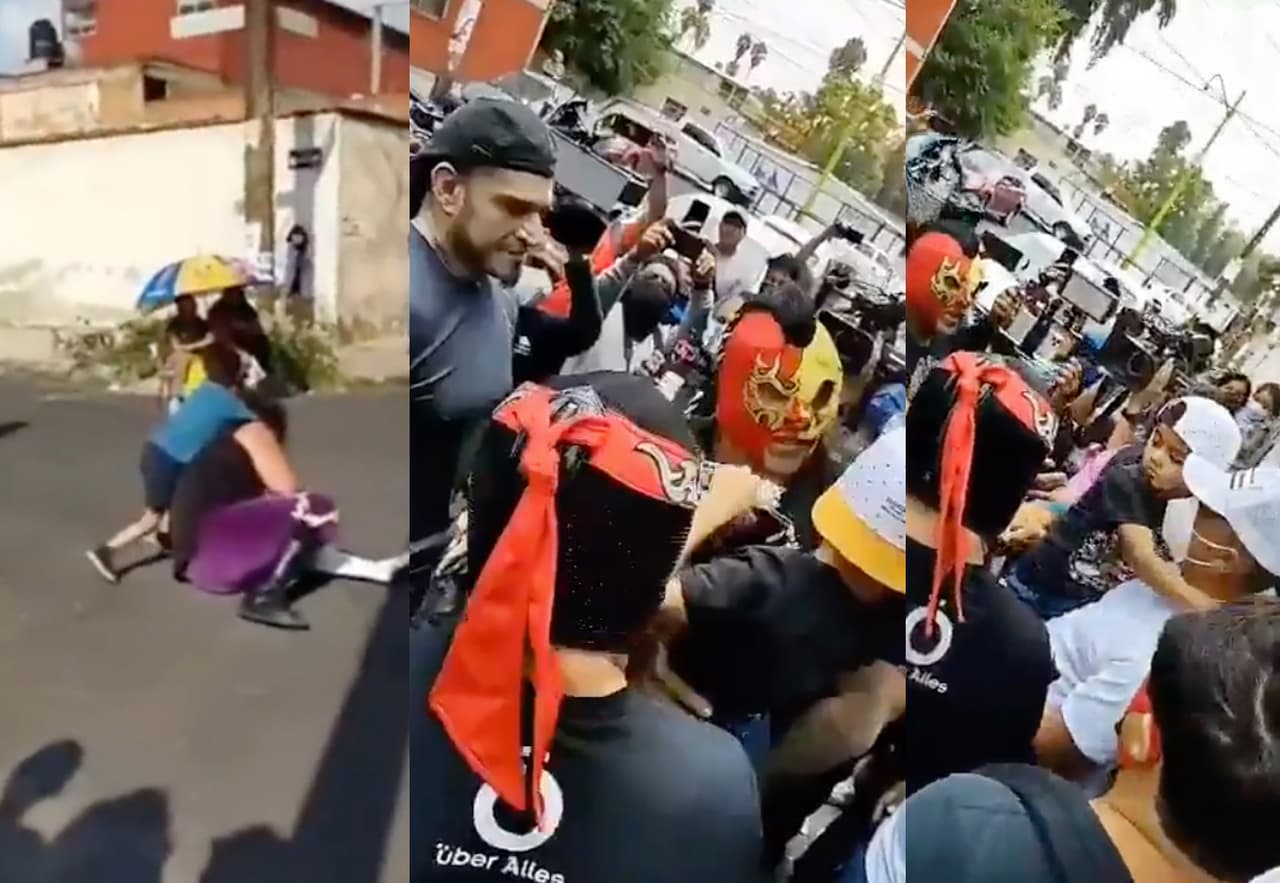 ¡Grandes héroes! Luchadores visitan a niño que fue agredido por El Vikingo