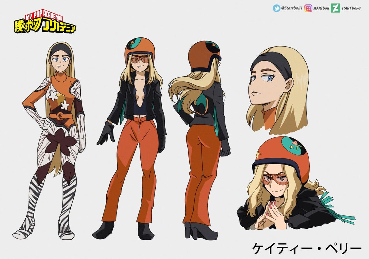 Dibujaron a Katy Perry como personaje de My Hero Academia y ella lo amó