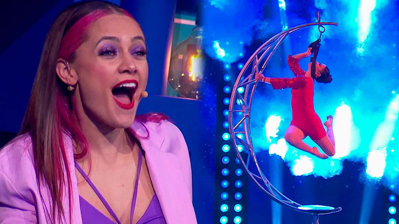 Jessica Segura se queda con la boca abierta al ver arriesgada acrobacia en ¿Cuál es el bueno?