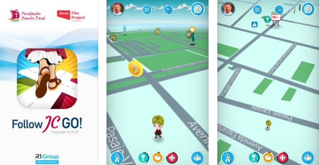 Un juego de celular para capturar... ¿imágenes de santos?