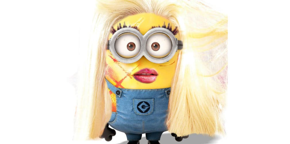 Nicki Minaj: La colorida rappera luce muy coqueta como un Minion de lo más divertido.