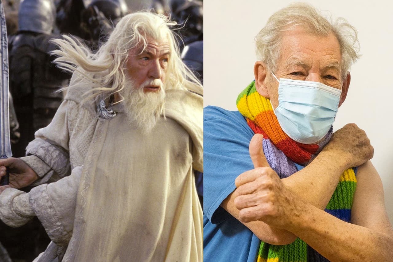 Ian McKellen, actor de X-Men y El Señor de los anillos, se vacunó contra COVID-19