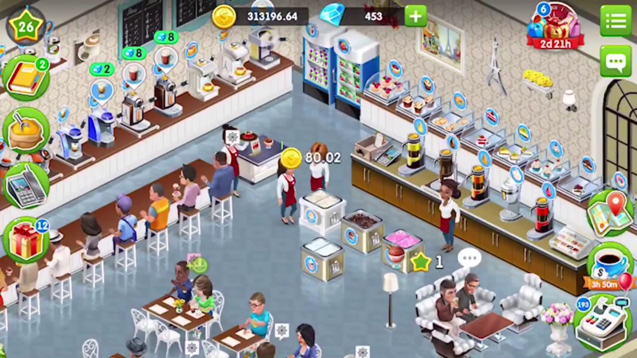 Si quieres una experiencia más ligera, pero no por ello menos estresante, My Café es lo tuyo. Uno puede pensar que dirigir una cafetaría virtual es my fácil, hasta que ves cómo no es cierto.