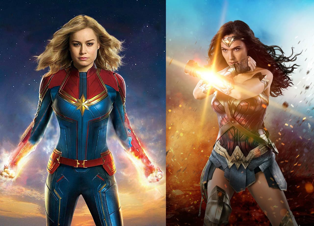 Brie Larson y Gal Gadot