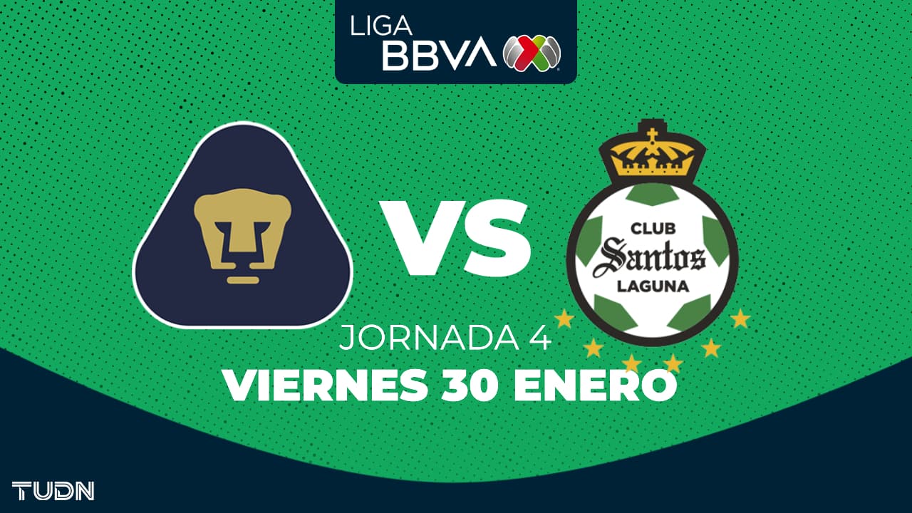Horario y dónde ver el Pumas vs. Santos Laguna de la Jornada 4 del Clausura 2026