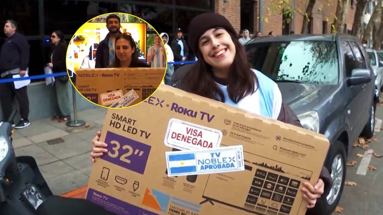 Se quedaron sin visa... ¡y les dieron televisiones gratis!