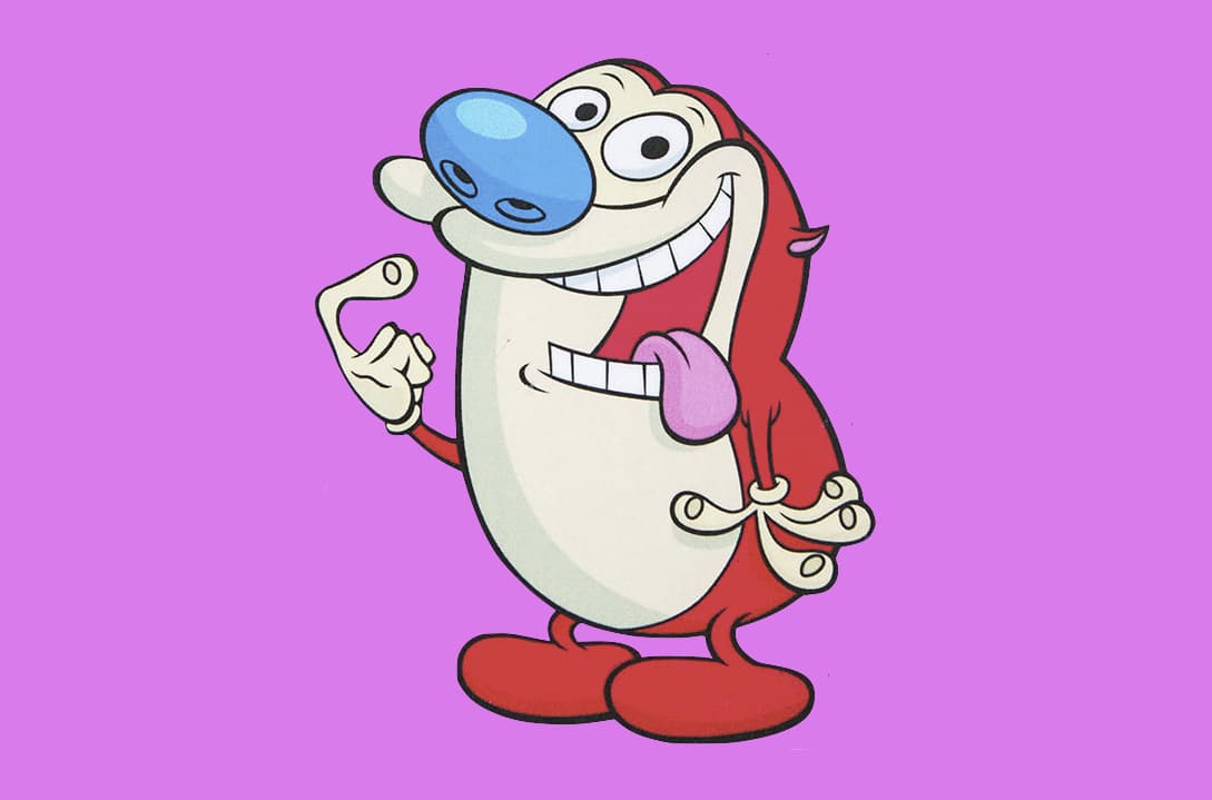 Stimpy de 'Ren y Stimpy' era uno de los personajes más raros de la televisión de los 90.