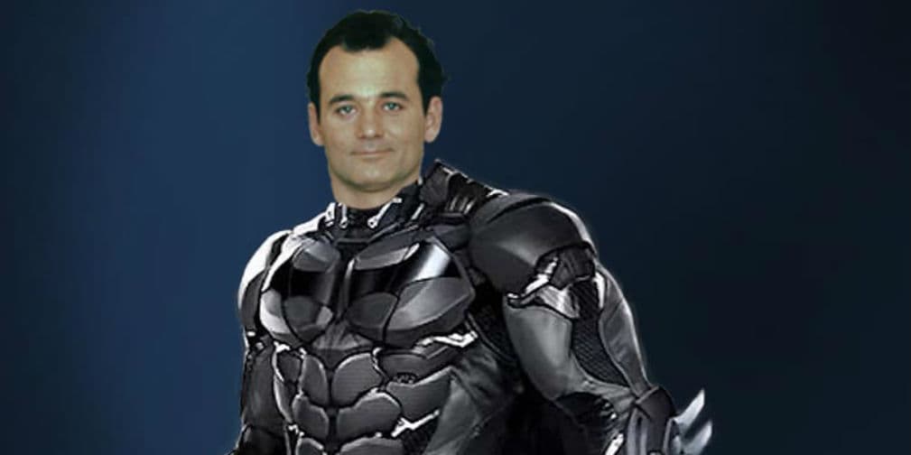 11. Bill Murray (Batman): Se había pensado en él para dar vida al Caballero de la Noche en la peli de Tim Burton.