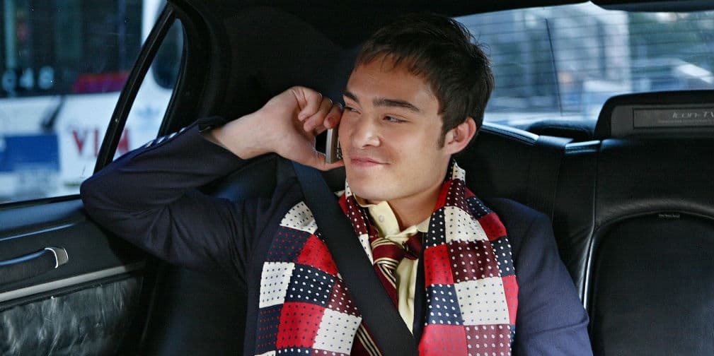 5. Chuck Bass: Era un vago y soberbio, lo único que le importaba era el sexo y el dinero en Gossip Girl.