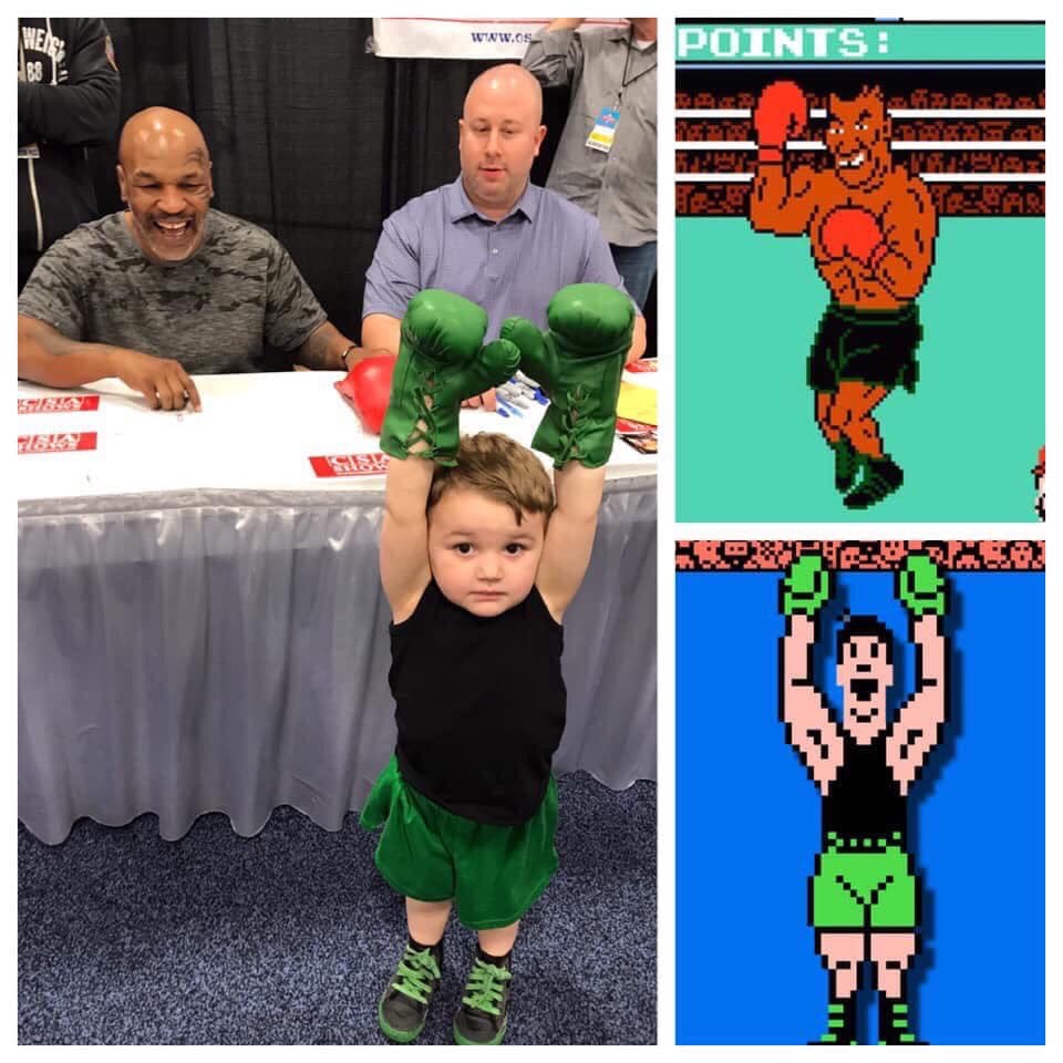 Este Pequeño Mac hasta fue con Mike Tyson, el jefe final de Punch Out!