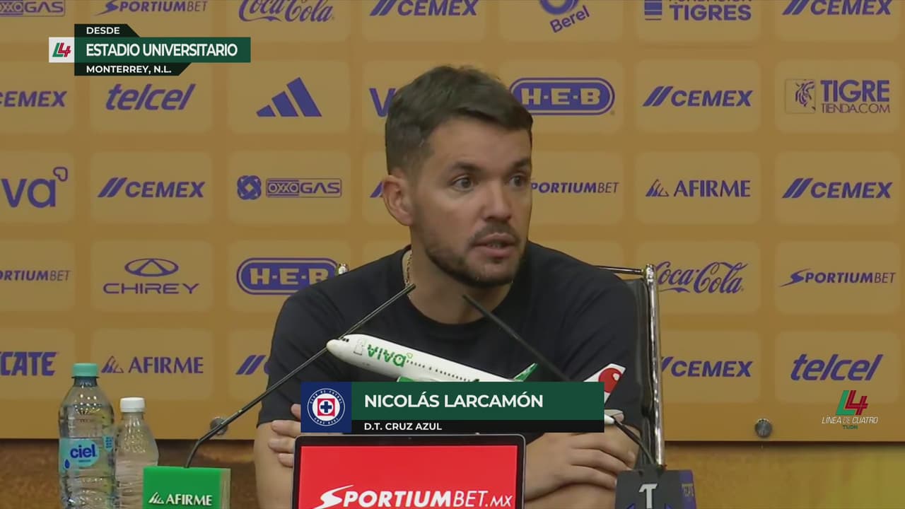 ¿Por qué lo eliminaron? Larcamón no oculta molestia en plena conferencia