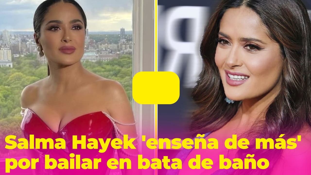 Salma Hayek 'enseña de más' mientras bailaba salsa: su vestuario la traicionó