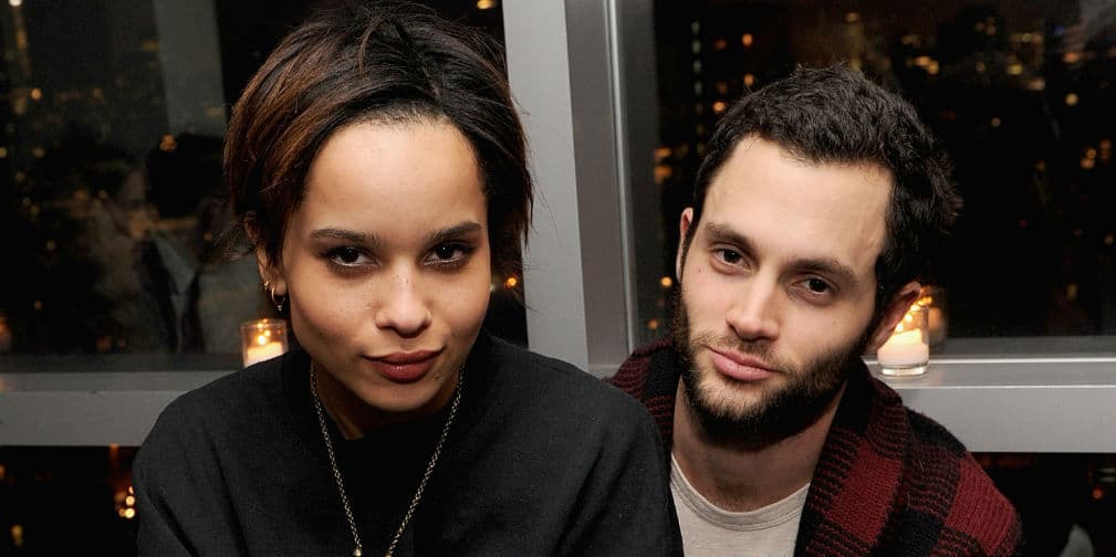 8. Zoe Kravitz y Penn Badgley: La hija del rockero Lenny Kravitz y el actor de Gossip Girl vivieron un romance.