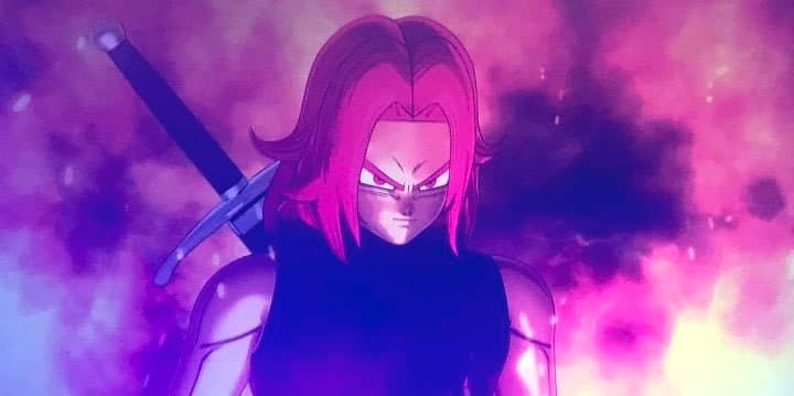 Trunks se ha transformado en Súper Saiyajin Dios