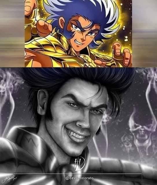 Y cuando hablamos de Máscara de la Muerte, caballero de Cáncer, no sorprende que luzca como un verdadero hijo de...