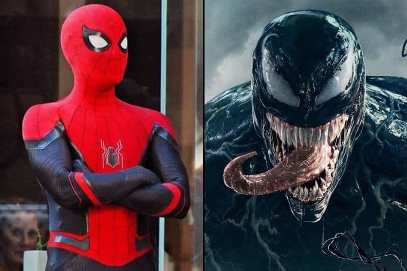 Tom Hardy compartió una foto de Venom destrozando a Spider-Man