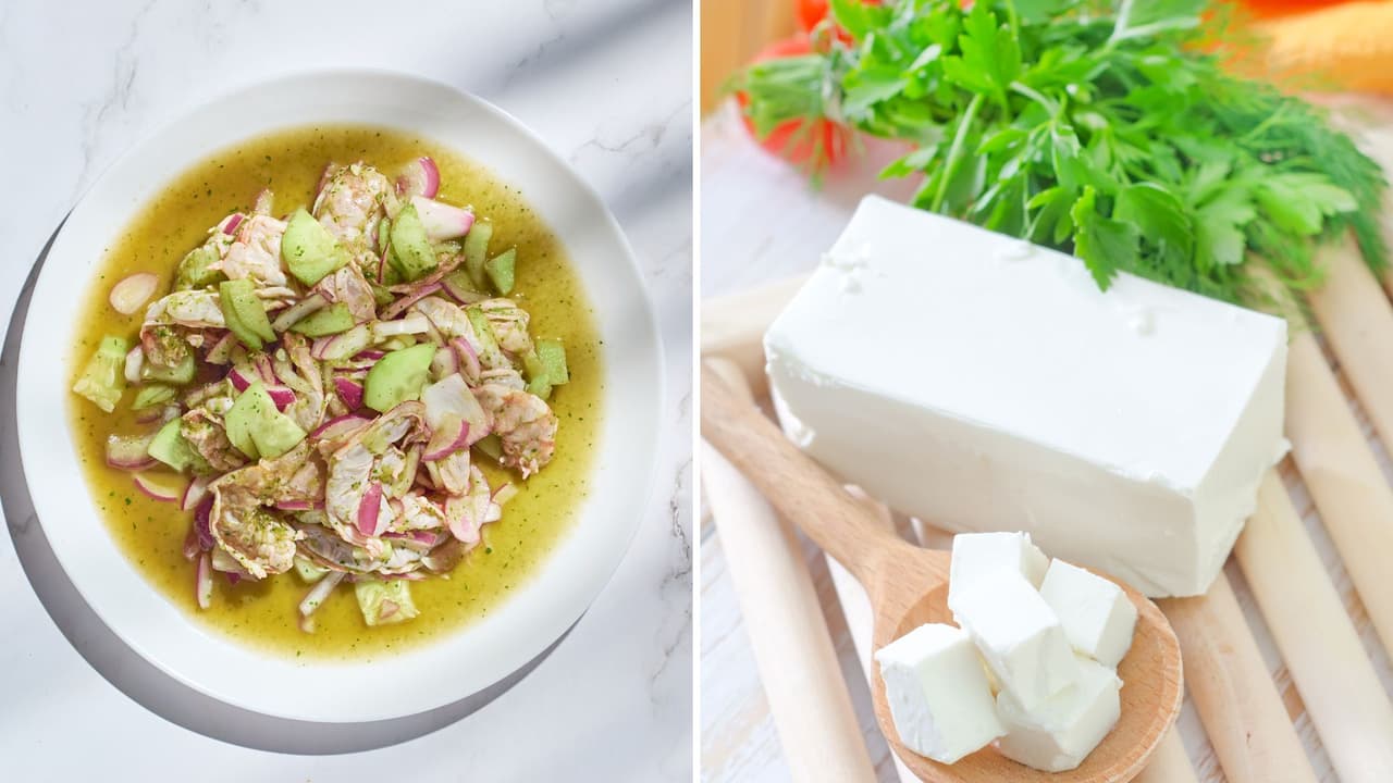 Receta de aguachile de queso vegano (con pocos ingredientes y económico)