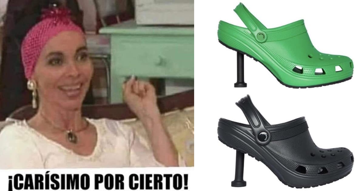 Llegan los crocs con tacón de Balenciaga con todo y memes
