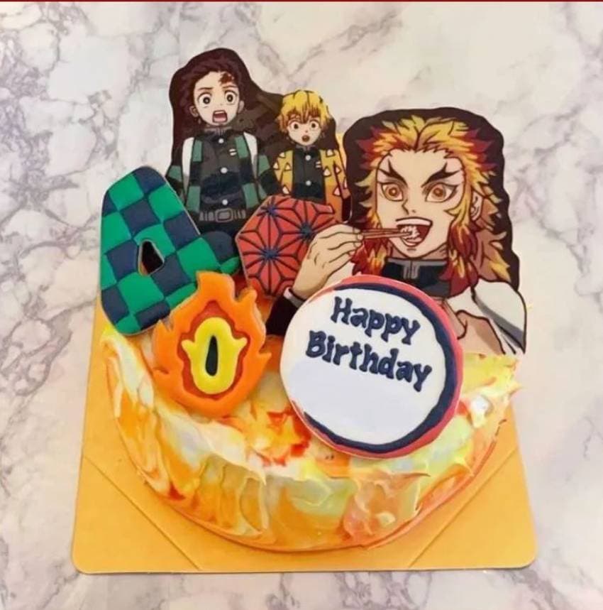 Pastel de Demon Slayer