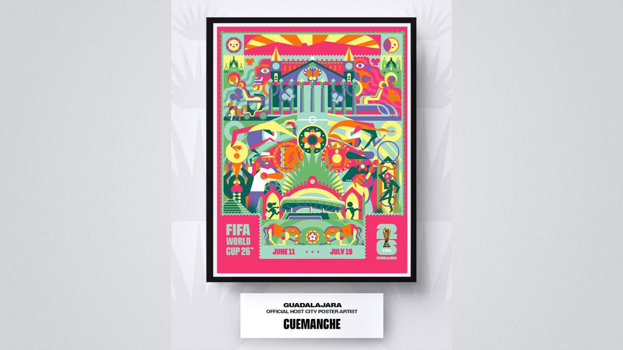 Los elementos del póster son características específicas de Guadalajara.