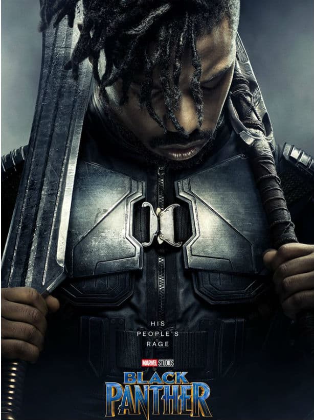 Michael B. Jordan es Erik Killmonger, un villano experto en combate cuerpo a cuerpo que tras ser desterrado buscará venganza y apoderarse del trono.