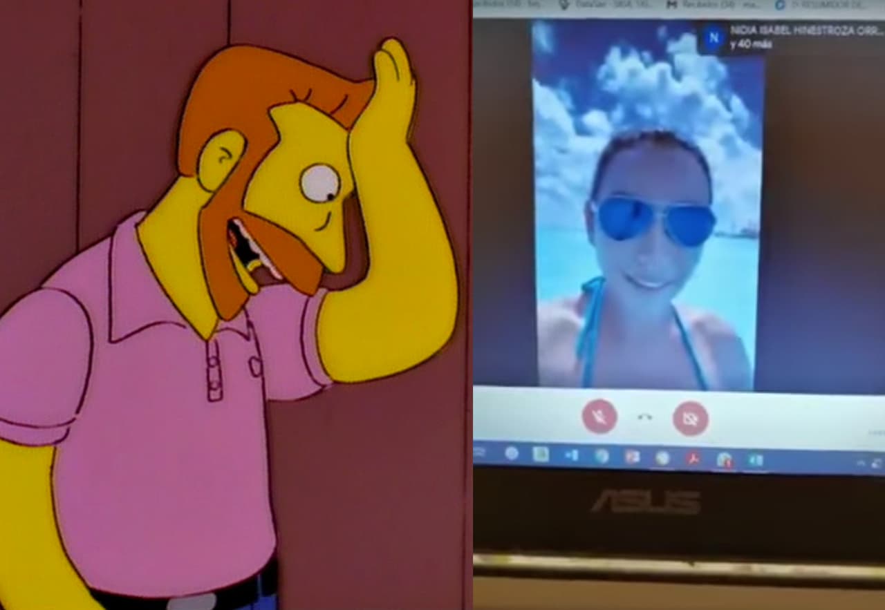 ¿Cómo no se nos ocurrió? Alumna se hace viral por tomar su clase virtual desde Cancún
