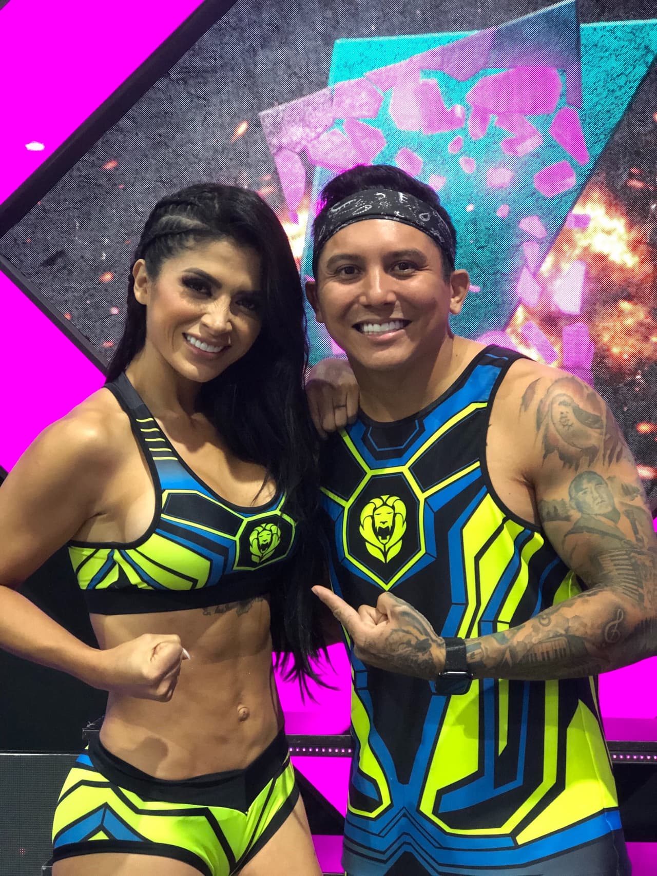 Mientra que Kimberly Flores y Edwin Luna estuvieron en Leones.
