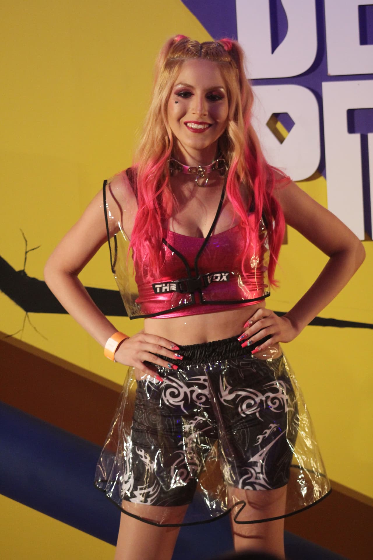 Hubo quien fue personalizado como el personaje principal. Y hubo más de un atuendo de Harley, quien sale con 13 outfits en la película.