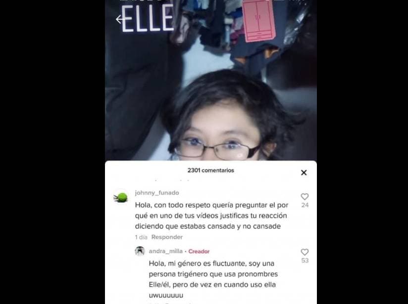 Andra da explicación en TikTok