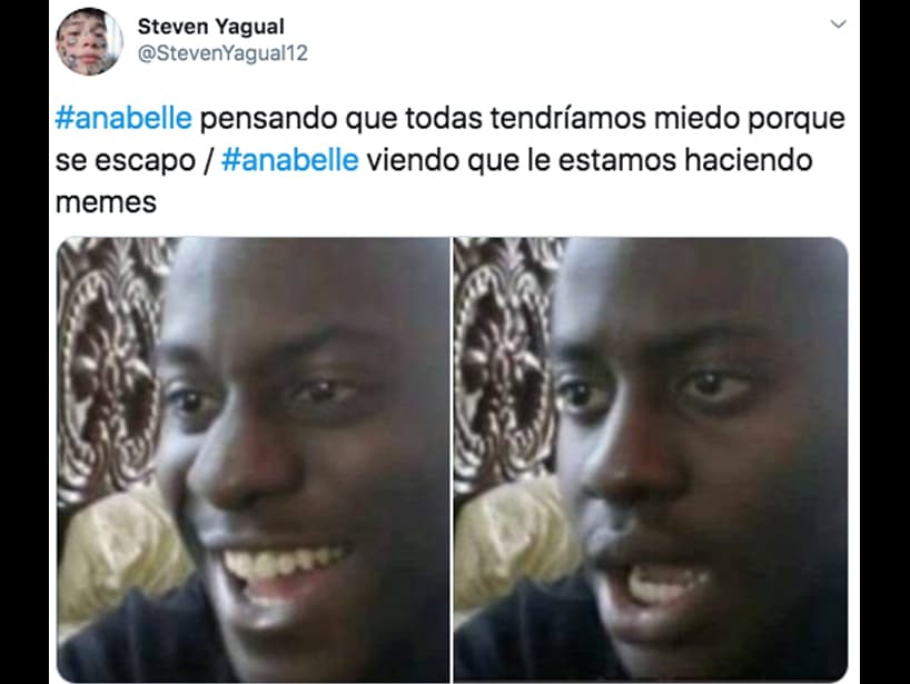Siempre tomando con humor los asuntos de terror.