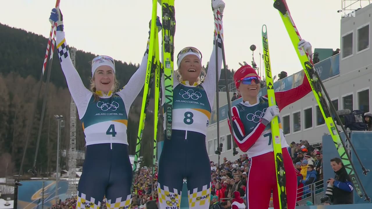 ¡Más medallas! Suecia hace el 1-2 en emotiva Final en Milano Cortina 2026