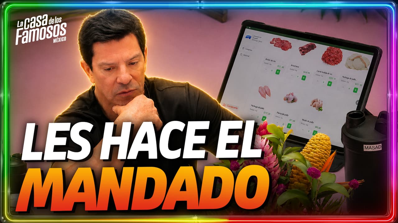 Yahir en modo AMO DE CASA organiza la compra de despensa para la semana