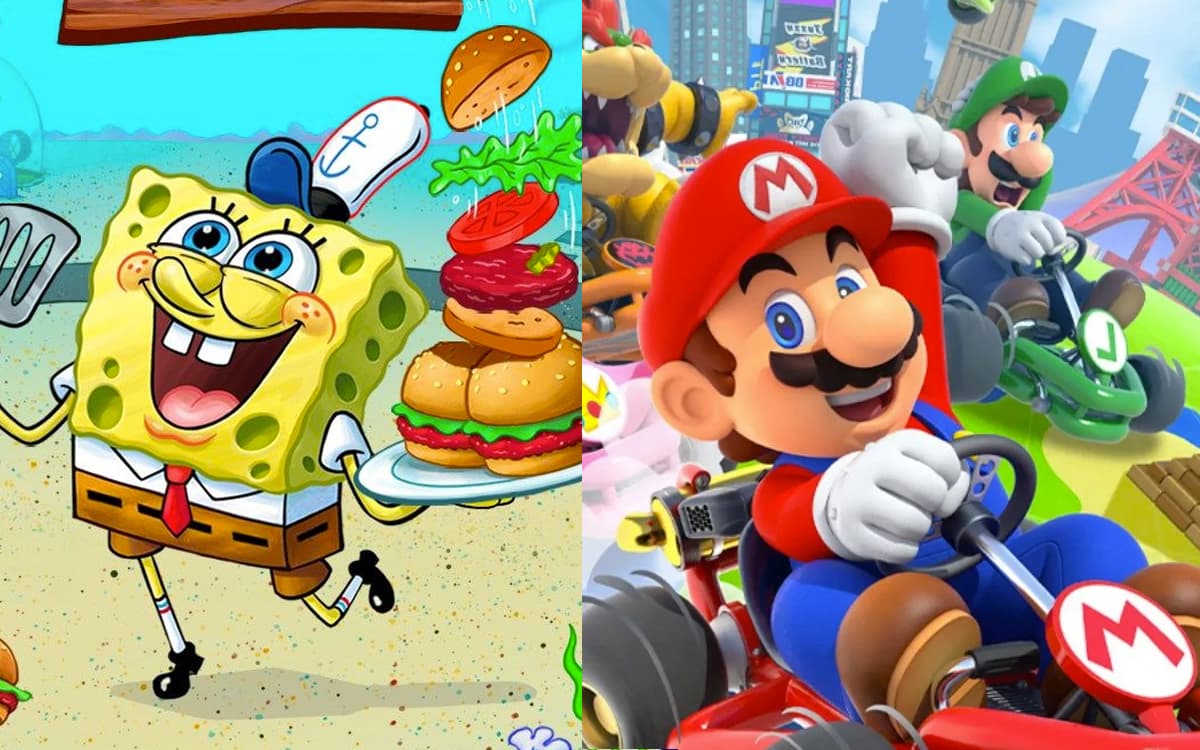 Bob Esponja / Mario Kart