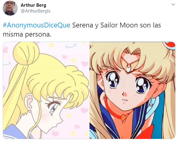 Cuando Anonymous revele que Serena en realidad se llama Usagi el mundo va a implotar.