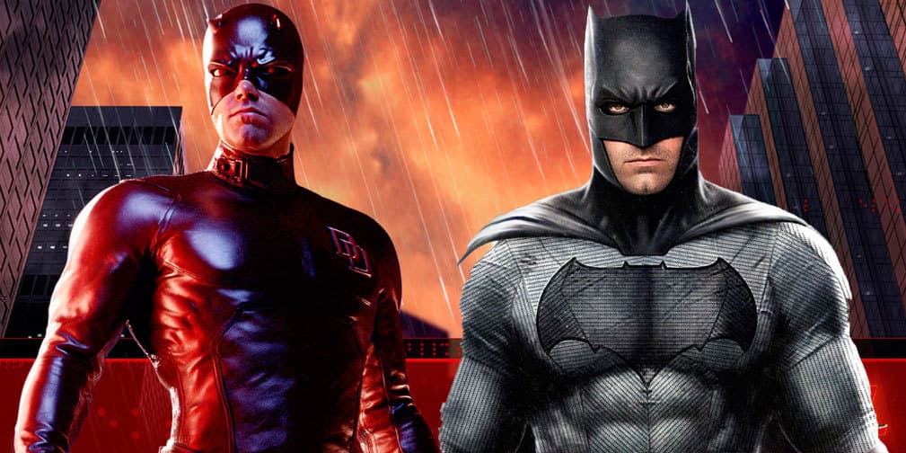 Ben Affleck como Daredevil y Batman.