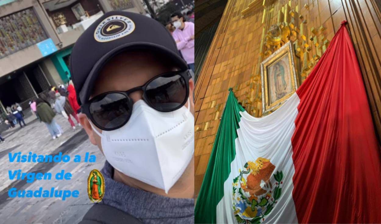 Gian Piero Díaz de Esto Es Guerra visita la Virgen de Guadalupe antes de ir a Guerreros 2021