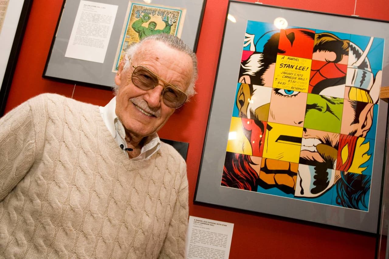 Stan Lee en la recepción de la exposición 'Stan Lee: A Retrospective' en febrero de 2007.