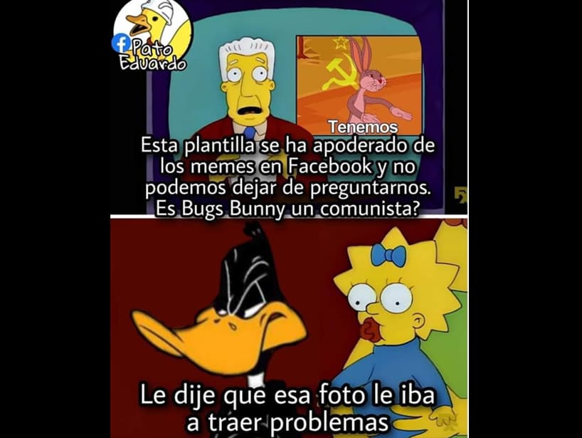 Así se vería este meme si hubiera llegado a la televisión en ‘Los Simpson’.