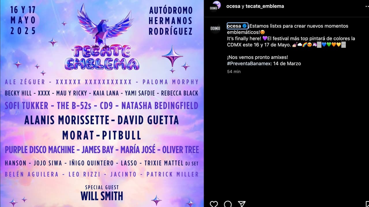 Will Smith será el invitado especial del festival Tecate Emblema