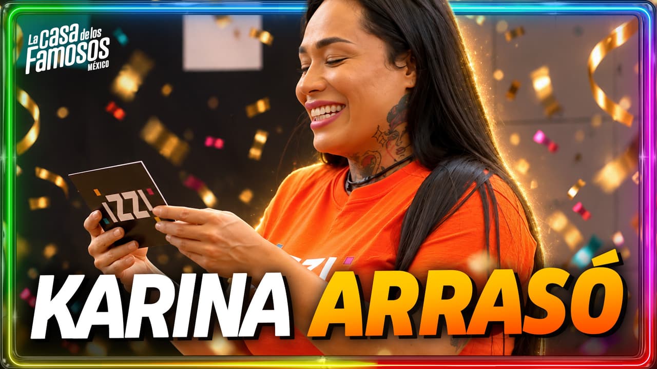 KARINA DEMUESTRA QUE ES UNA GRAN COMPETIDORA