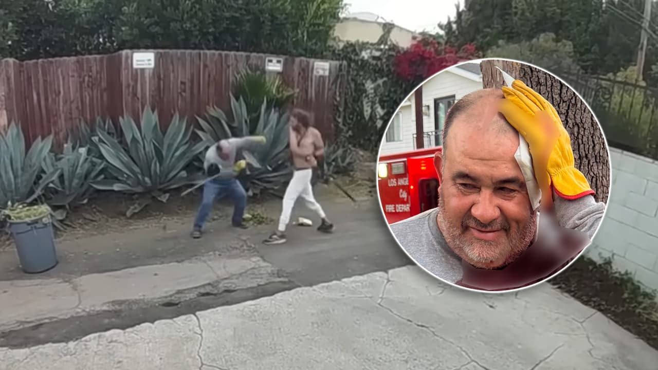Jardinero hispano es atacado a palos por un desamparado mientras trabajaba en Brentwood
