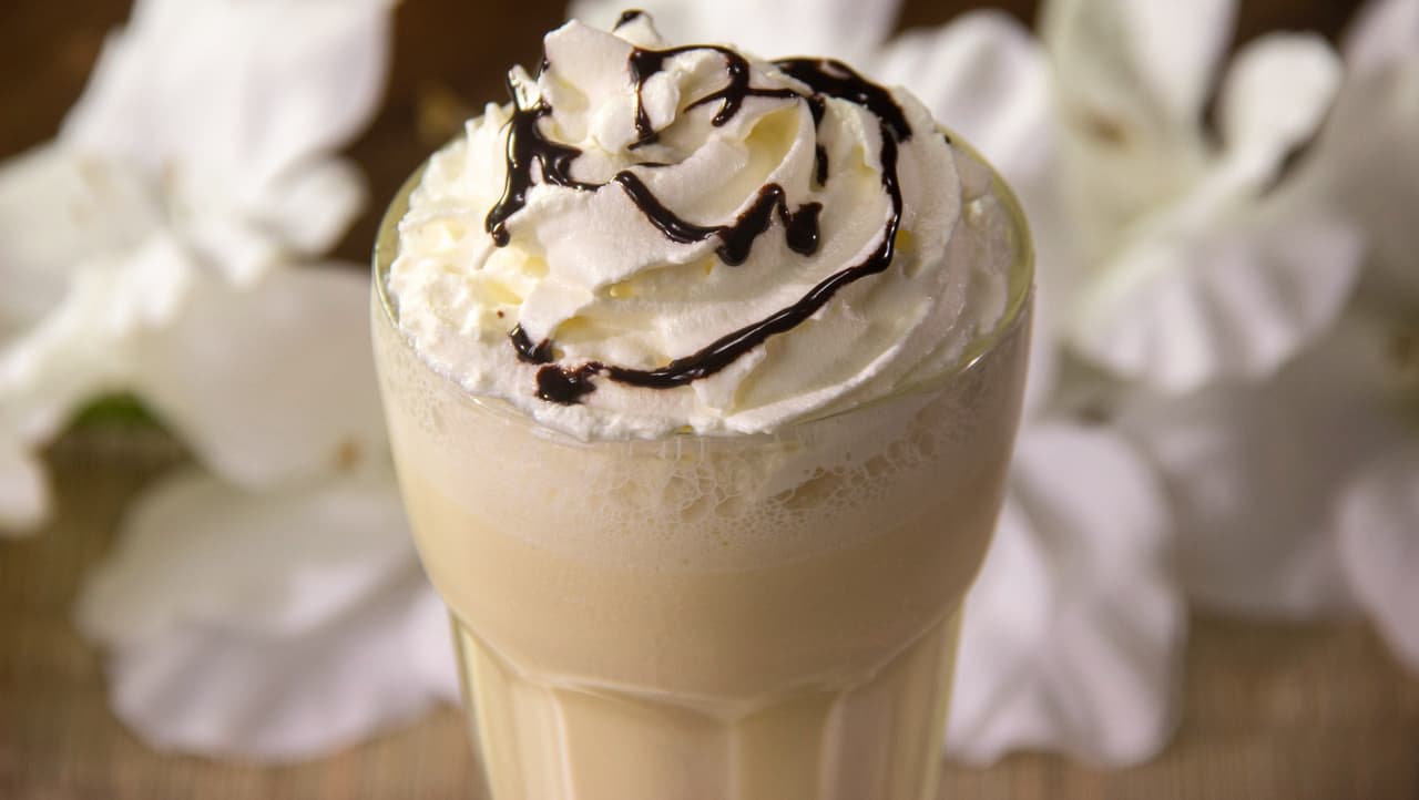 Batido de vainilla y chocolate casero