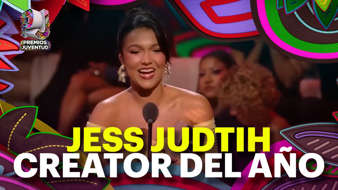 Jess Judtih rompe en llanto al recibir el Premio Juventud 2025 a 'Creator del año'