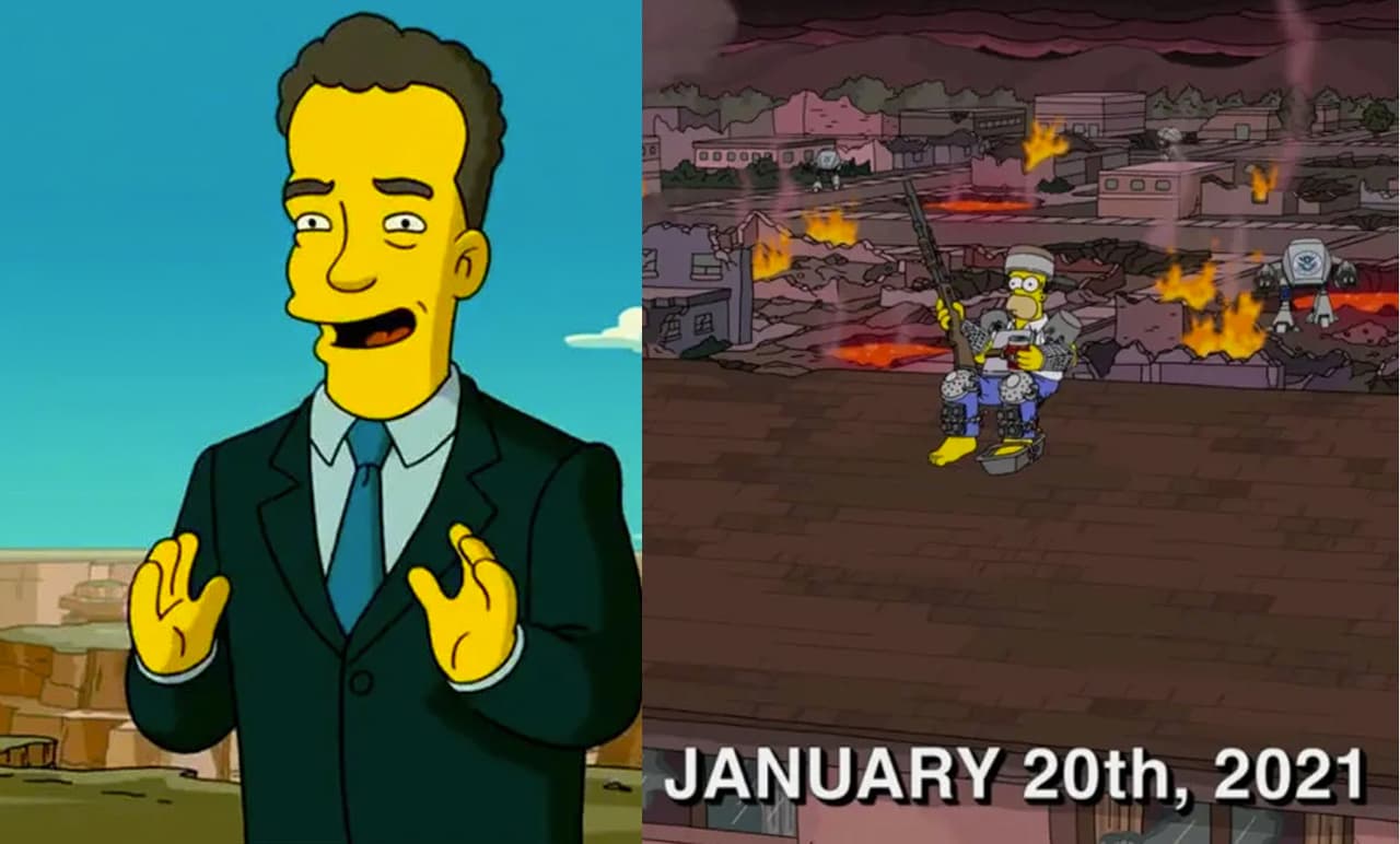 ¡Otra vez lo hicieron! Los Simpson predijeron la presencia de Tom Hanks en asunción de Biden