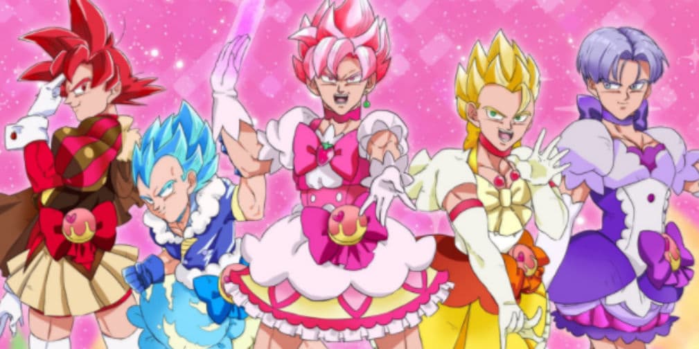 Ilustraron a los personajes de 'Dragon Ball' como chicas mágicas