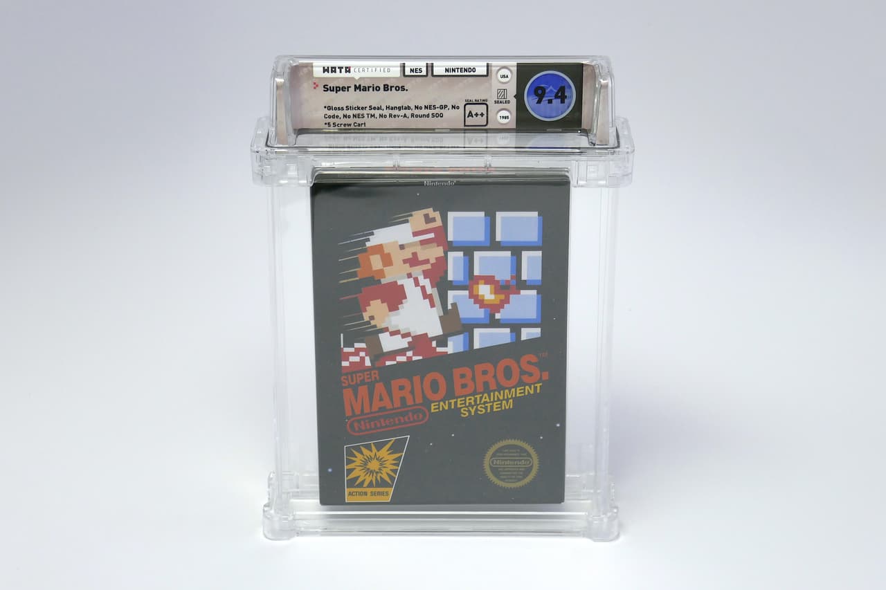 Una copia sellada de Super Mario Bros. se vendió en 100 mil dólares (1 millón 930 mil pesos).