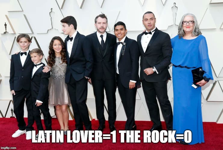 Será muy La Roca, pero no tiene tantas películas nominadas como nuestro Latin Lover