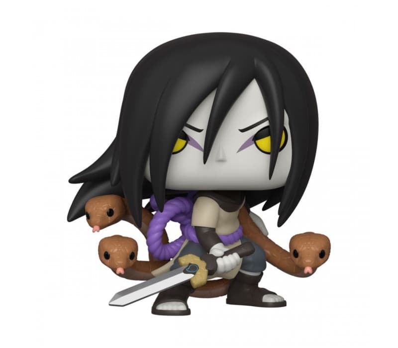 Y su contraparte, Lord Orochimaru, con unas bonitas serpientes y sosteniendo su espada Kusanagi.
